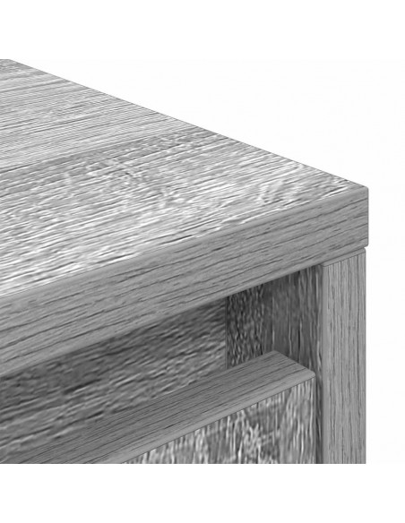 Credenza Grigio Sonoma 29,5x34x119,5 cm in Legno Multistrato