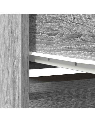 Credenza Grigio Sonoma 29,5x34x119,5 cm in Legno Multistrato