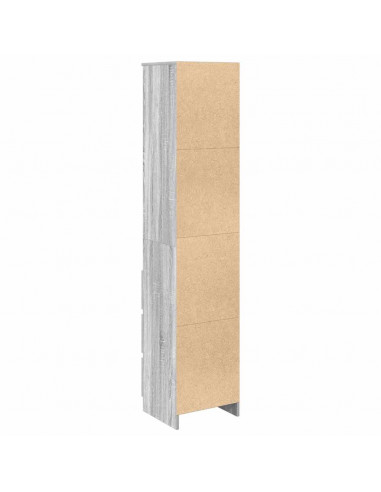 Credenza Grigio Sonoma 37,5x35x180 cm in Legno Multistrato