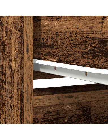 Credenza Legno Antico 29,5x34x119,5 cm in Truciolato