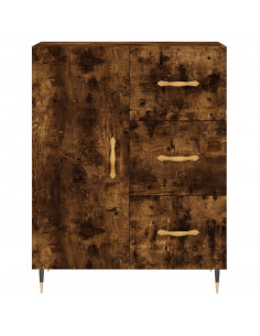 Credenza Rovere Fumo  69,5x34x180 cm in Legno Multistrato 2