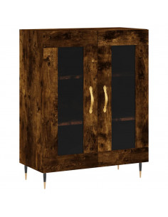 Credenza Rovere Fumo  69,5x34x180 cm in Legno Multistrato