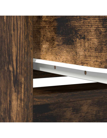 Credenza Rovere Fumo 29,5x34x119,5 cm in Legno Multistrato
