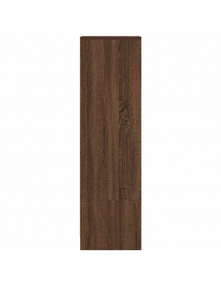 Credenza Rovere Marrone 29,5x34x119,5 cm in Legno Multistrato