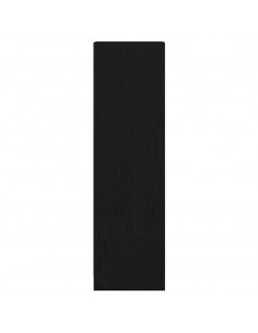 Credenza Rovere Nero 29,5x34x119,5 cm in Legno Multistrato