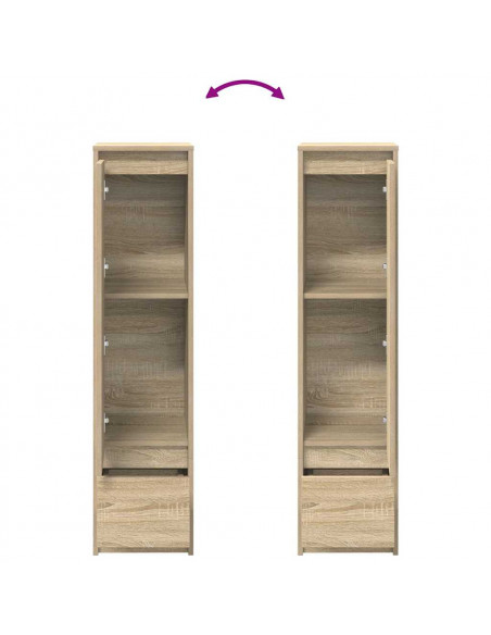 Credenza Rovere Sonoma 29,5x34x119,5 cm in Legno Multistrato