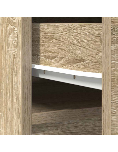 Credenza Rovere Sonoma 37,5x35x180 cm in Legno Multistrato