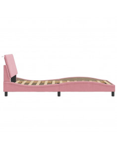 Giroletto con Luci LED Rosa 100x200 cm in Velluto