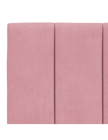 Giroletto con Luci LED Rosa 100x200 cm in Velluto