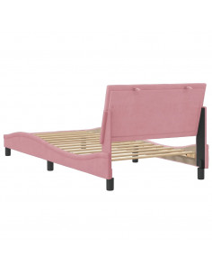 Giroletto con Testiera Rosa 100x200 cm in Velluto