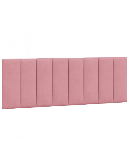 Giroletto con Testiera Rosa 140x200 cm in Velluto
