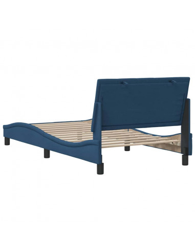 Giroletto senza Materasso Blu 100x200 cm in Tessuto