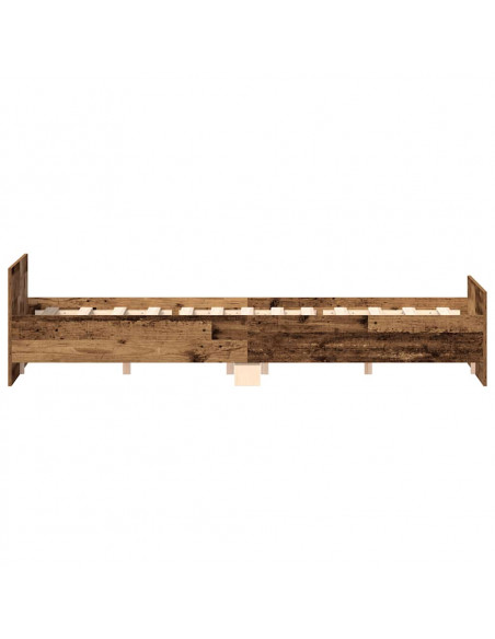 Giroletto senza Materasso Legno Antico 120x190cm in Truciolato