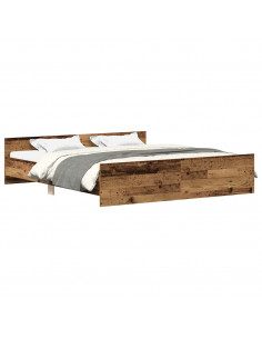 Giroletto senza Materasso Legno Antico 180x200 cm in Truciolato