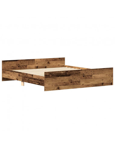 Giroletto senza Materasso Legno Antico 180x200 cm in Truciolato