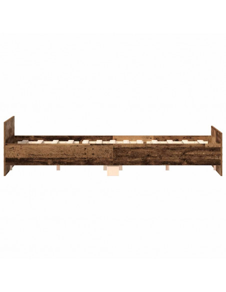 Giroletto senza Materasso Legno Antico 180x200 cm in Truciolato