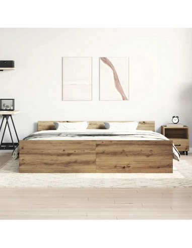 Giroletto senza Materasso Rovere Artigianale 180x200 cm