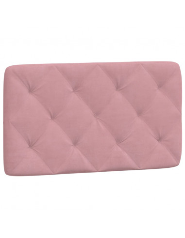 Letto con Materasso Rosa 90x200 cm in Velluto