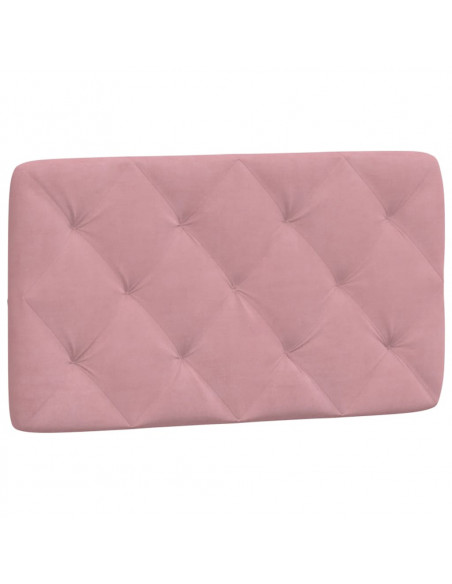 Letto con Materasso Rosa 90x200 cm in Velluto