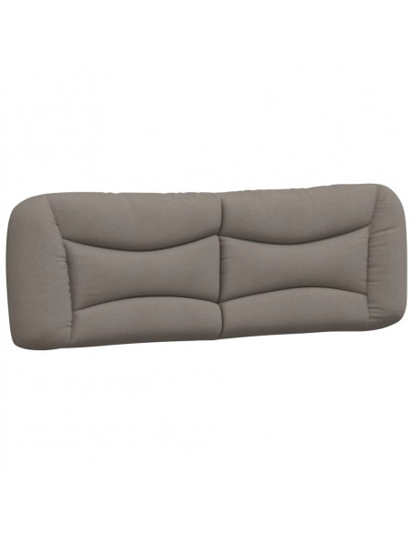 Letto con Materasso Tortora 160x200 cm in Tessuto