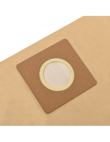 Sacchetti Carta per Aspirapolvere e Aspiraliquidi 10pz Marrone