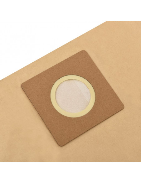 Sacchetti Carta per Aspirapolvere e Aspiraliquidi 10pz Marrone