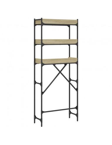 Scaffale per Lavatrice Rovere Sonoma 67x25x163 cm Multistrato