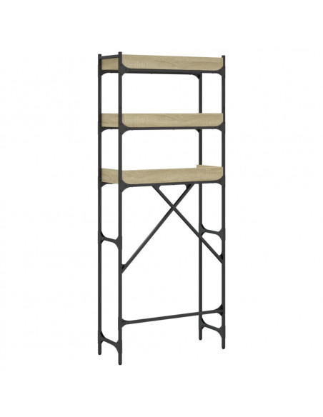 Scaffale per Lavatrice Rovere Sonoma 67x25x163 cm Multistrato