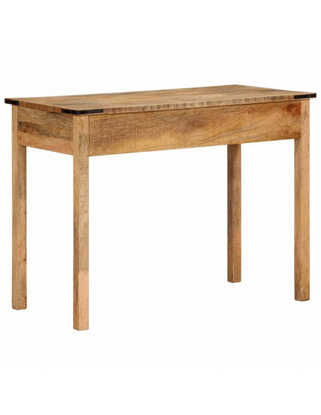 Scrivania 100x50x75 cm in Legno Massello Grezzo di Mango