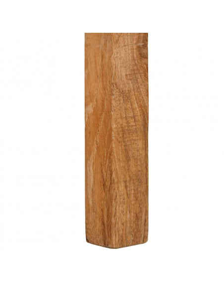Scrivania 100x50x75 cm in Legno Massello Grezzo di Mango