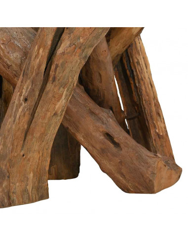 Tavolino da Salotto in Legname Massello di Teak 60 cm
