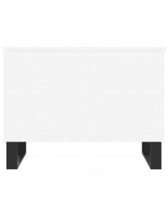 Tavolino da Salotto Bianco 60x44,5x45 cm in Legno Multistrato