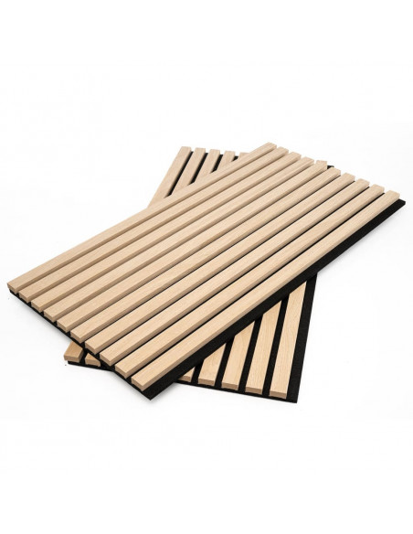 WallArt Pannelli Acustici da Parete Aku Rovere Chiaro 4 pz