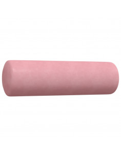 Set di Divani 2 pz con Cuscini e Rinforzi rosa in Velluto