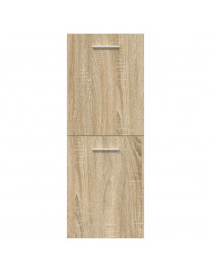 Set Mobili da Bagno 5 pz Rovere Sonoma in Legno Multistrato