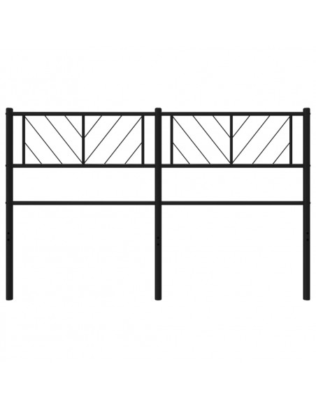 Testiera in Metallo Nero 140 cm