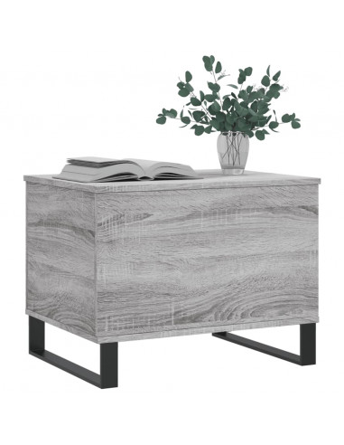 Tavolino Salotto Grigio Sonoma 60x44,5x45 cm Legno Multistrato