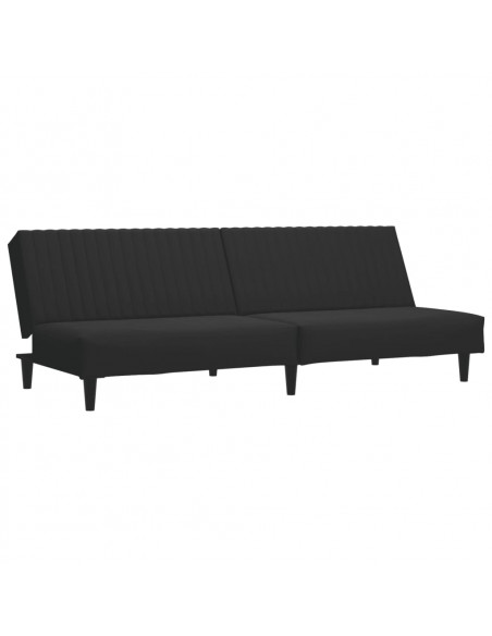 Set di Divani 2 pz Nero in Velluto