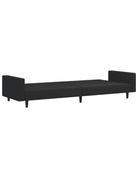 Set di Divani 2 pz Nero in Velluto