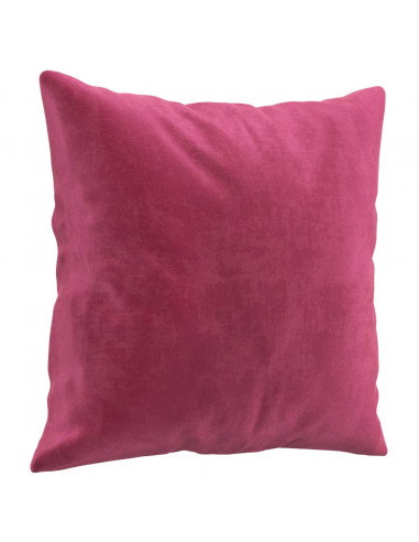 Set di Divani 2 pz con Cuscini Rosso Vino in Velluto