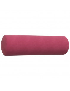 Set di Divani 3 pz con Cuscini e Rinforzi Rosso Vino in Velluto 2