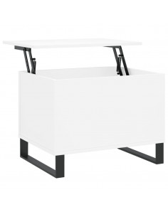 Tavolino da Salotto Bianco 60x44,5x45 cm in Legno Multistrato 2