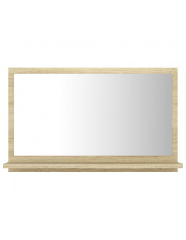 Specchio da Bagno Rovere Sonoma 60x10,5x37 cm Legno Multistrato