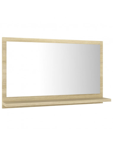 Specchio da Bagno Rovere Sonoma 60x10,5x37 cm Legno Multistrato