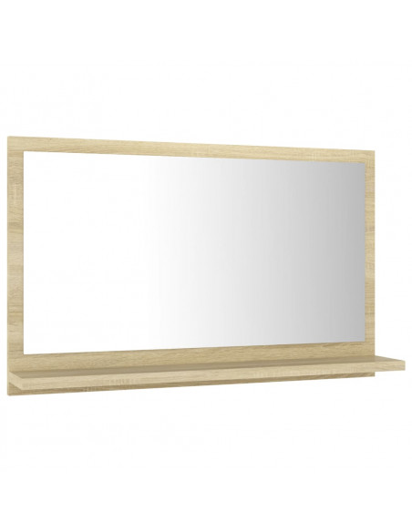 Specchio da Bagno Rovere Sonoma 60x10,5x37 cm Legno Multistrato