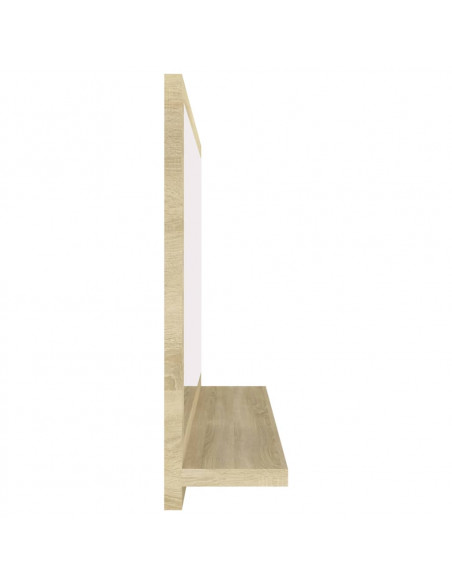 Specchio da Bagno Rovere Sonoma 60x10,5x37 cm Legno Multistrato