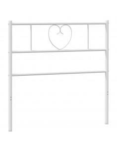 Testiera in Metallo Bianco 90 cm 2