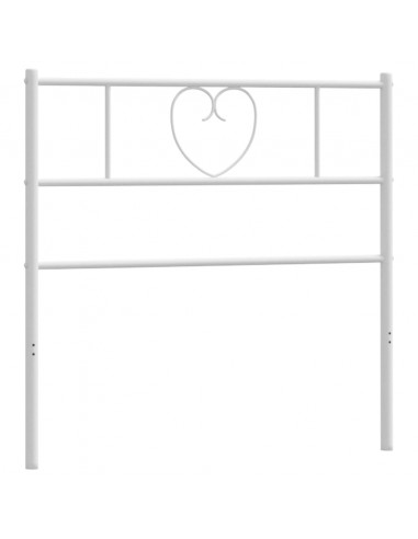 Testiera in Metallo Bianco 90 cm