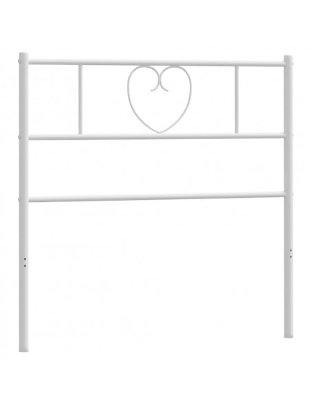 Testiera in Metallo Bianco 90 cm