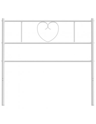 Testiera in Metallo Bianco 90 cm